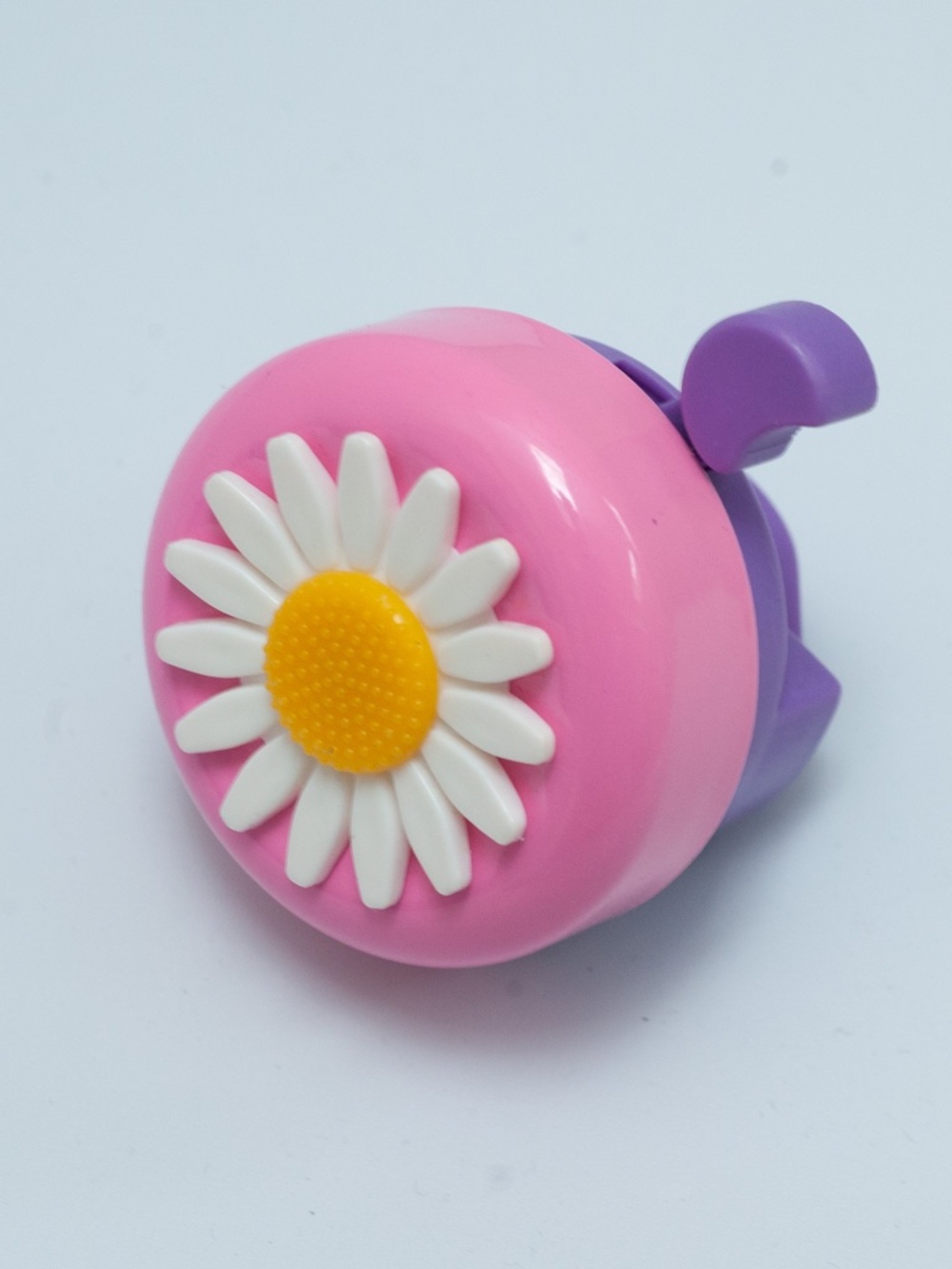 Girls Flower Bike Bell in Pink, Purple, White, Yellow-  Gently Used